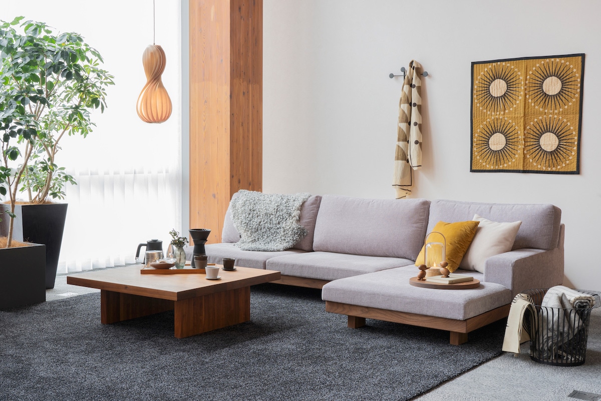 DANISH LOW LIVING TABLE W120cm x D45cm x H25cm