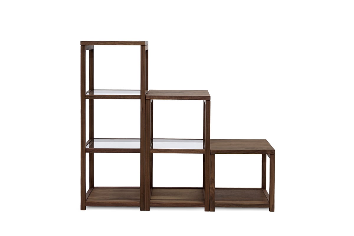 KAKTAS SHELF シェルフ:2段 W40 ガラス棚仕様