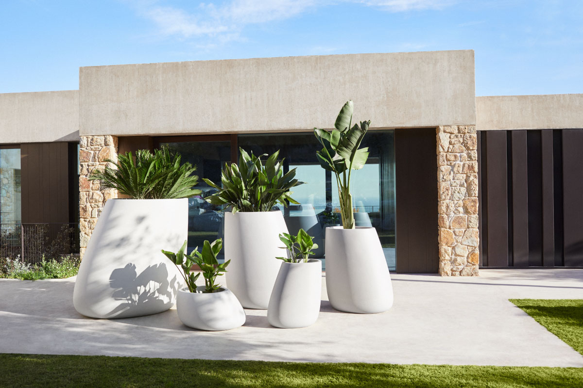 VONDOM | STONE PLANTER MEDIUM 55009A 中