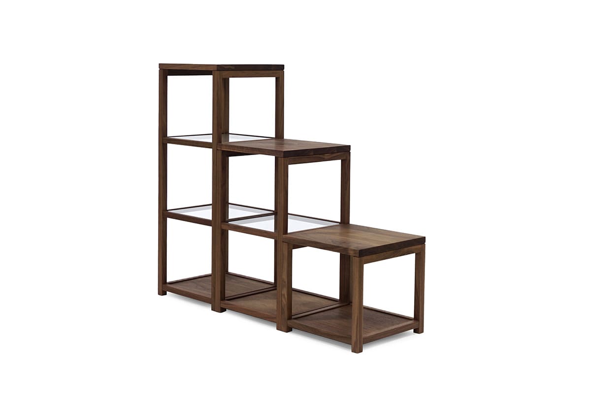 KAKTAS SHELF シェルフ:3段 W40 ガラス棚仕様