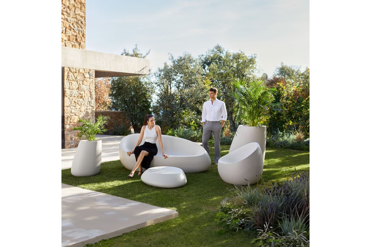 VONDOM | STONE PLANTER MEDIUM 55009A 中