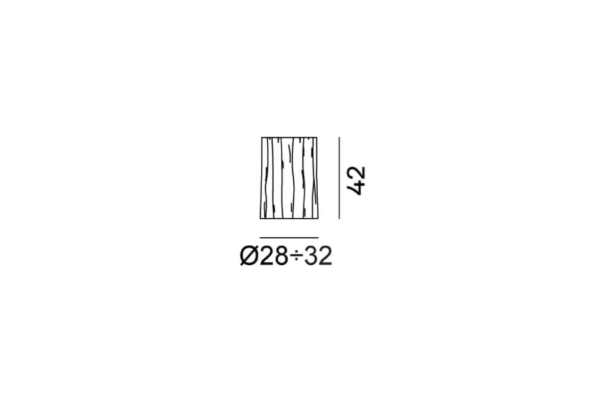 GERVASONI | LOG L ブラック Φ28-32 H42cm