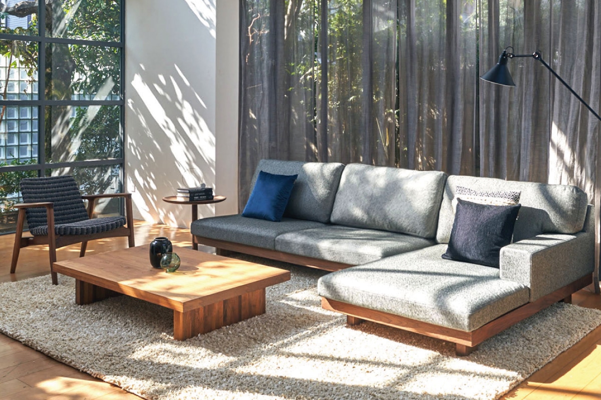 DANISH LOW LIVING TABLE W120cm x D45cm x H25cm