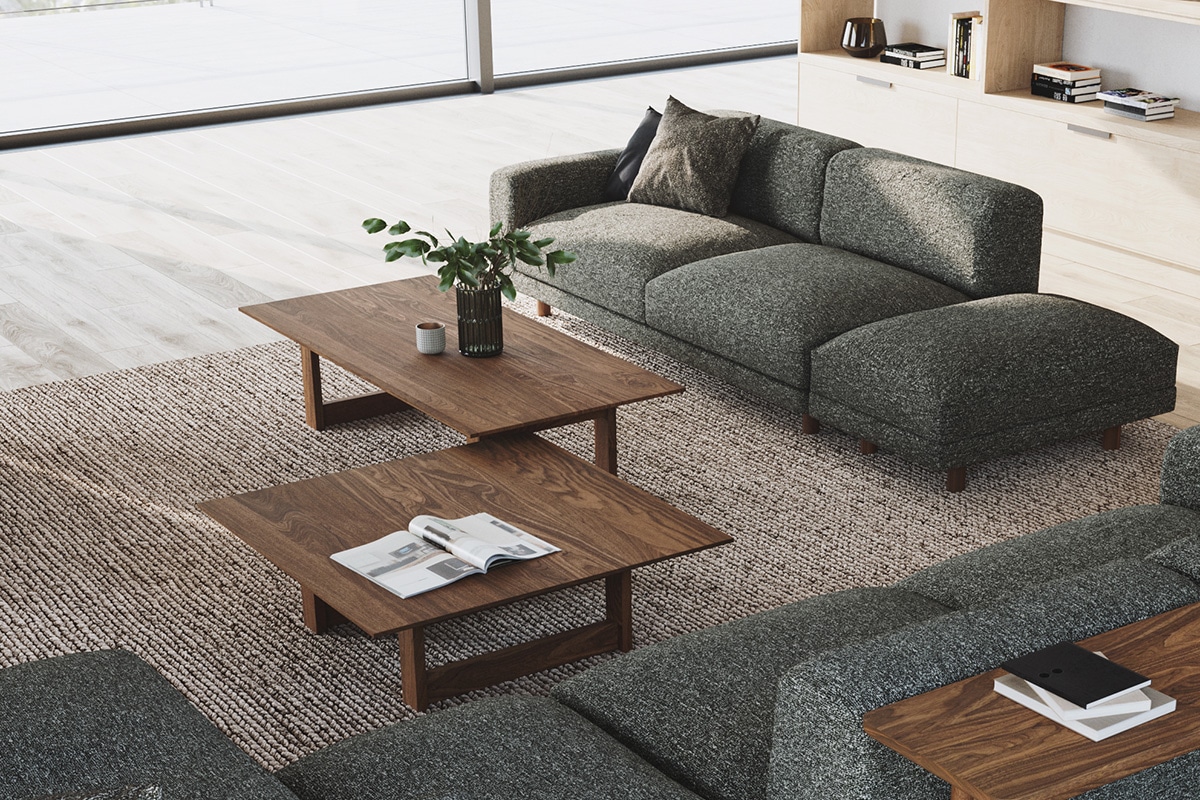 YU UT3 LIVING TABLE W90cm D90cm H30cm