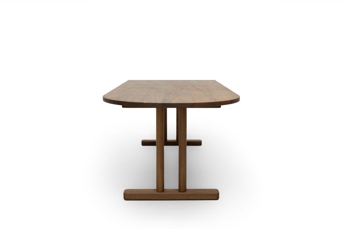 CHILL HALF OVAL LOW DINING TABLE W160cm × D90cm