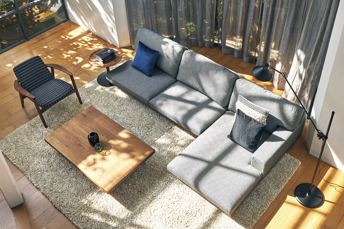DANISH LOW LIVING TABLE W120cm x D45cm x H25cm