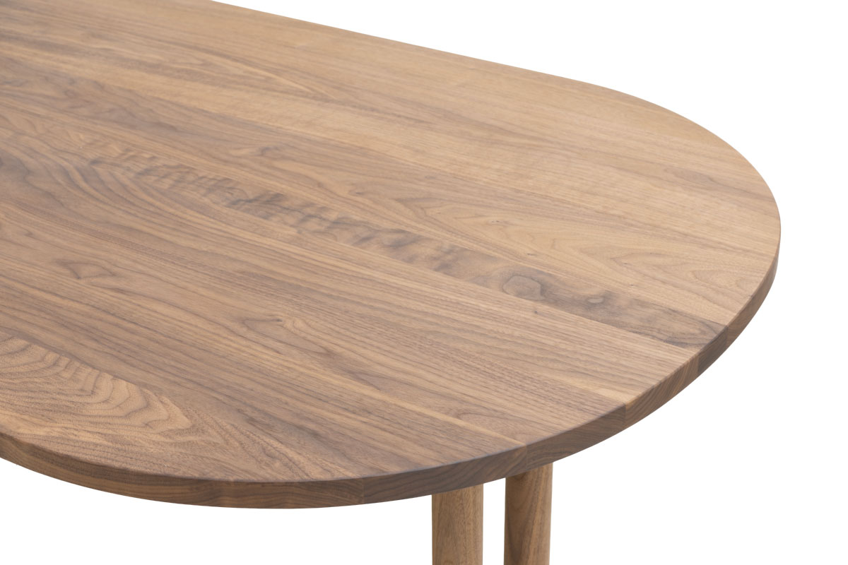 CHILL HALF OVAL LOW DINING TABLE W160cm × D90cm