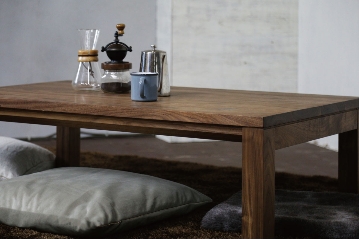 FolivorA | NOMBE kotatsu table(wood) ウォールナット 140×70(cm)