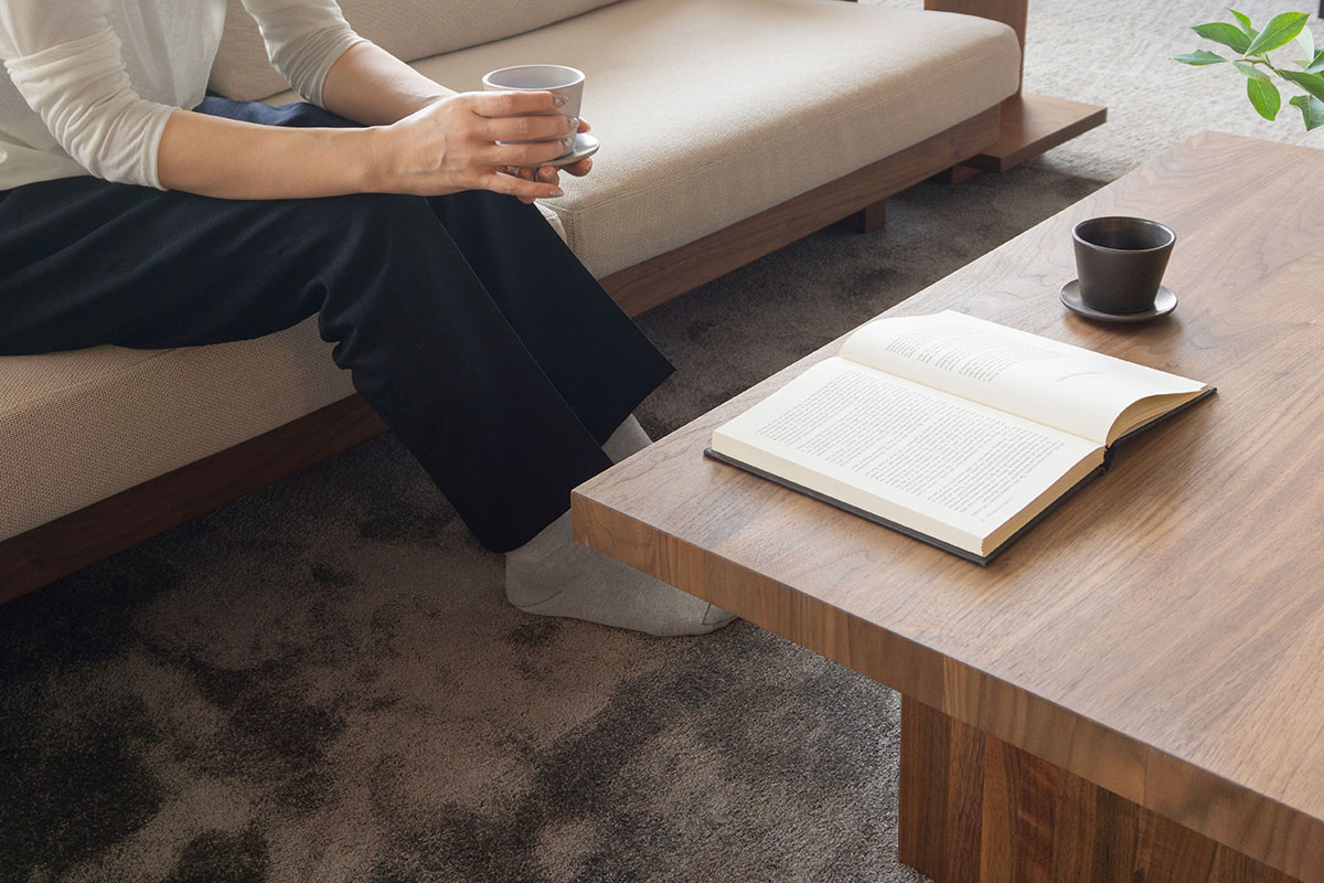 DANISH LOW LIVING TABLE W120cm x D45cm x H25cm